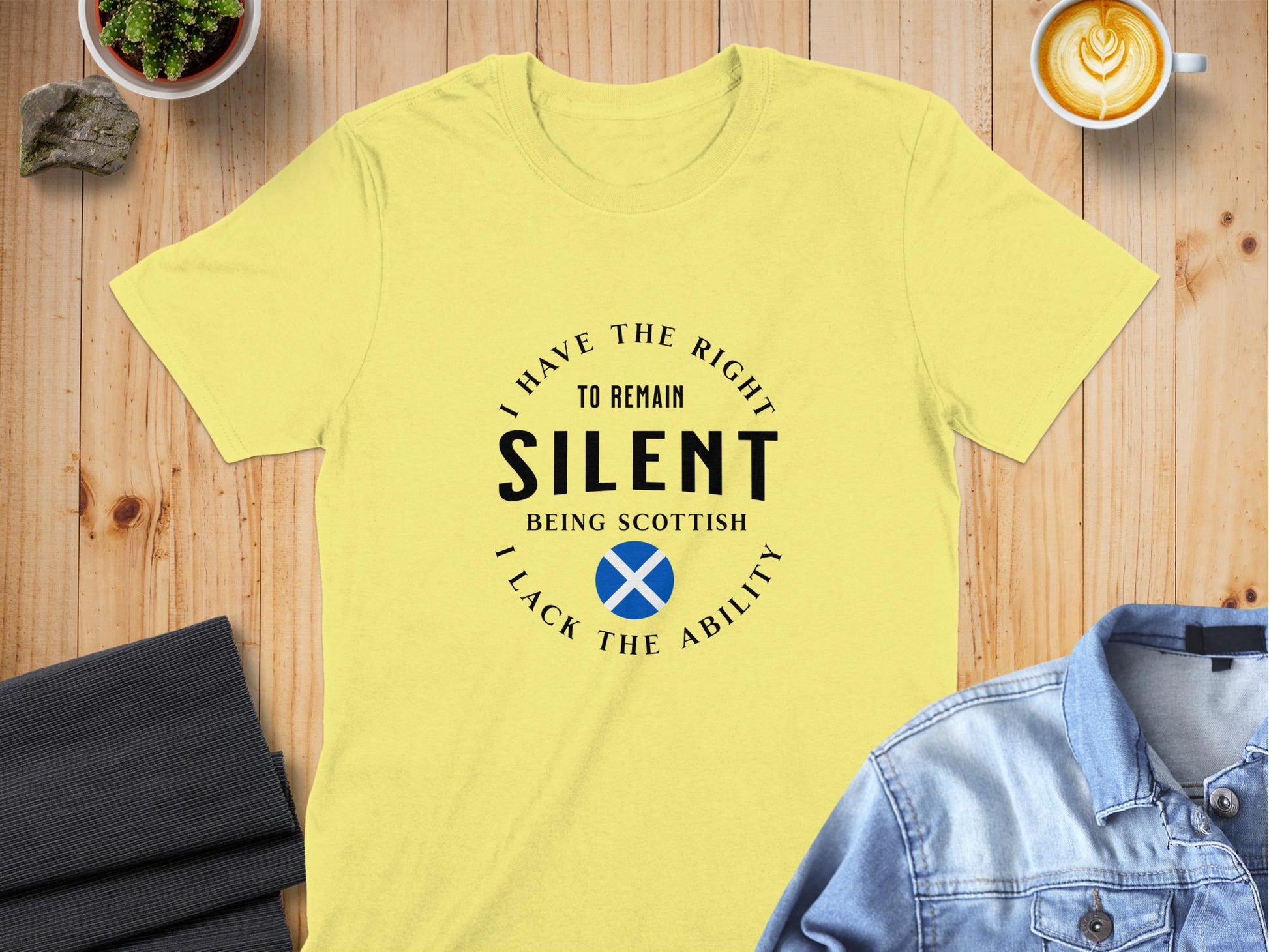 I Have the Right to Remain Silent Scottish T-Shirt - Living Stone Gifts