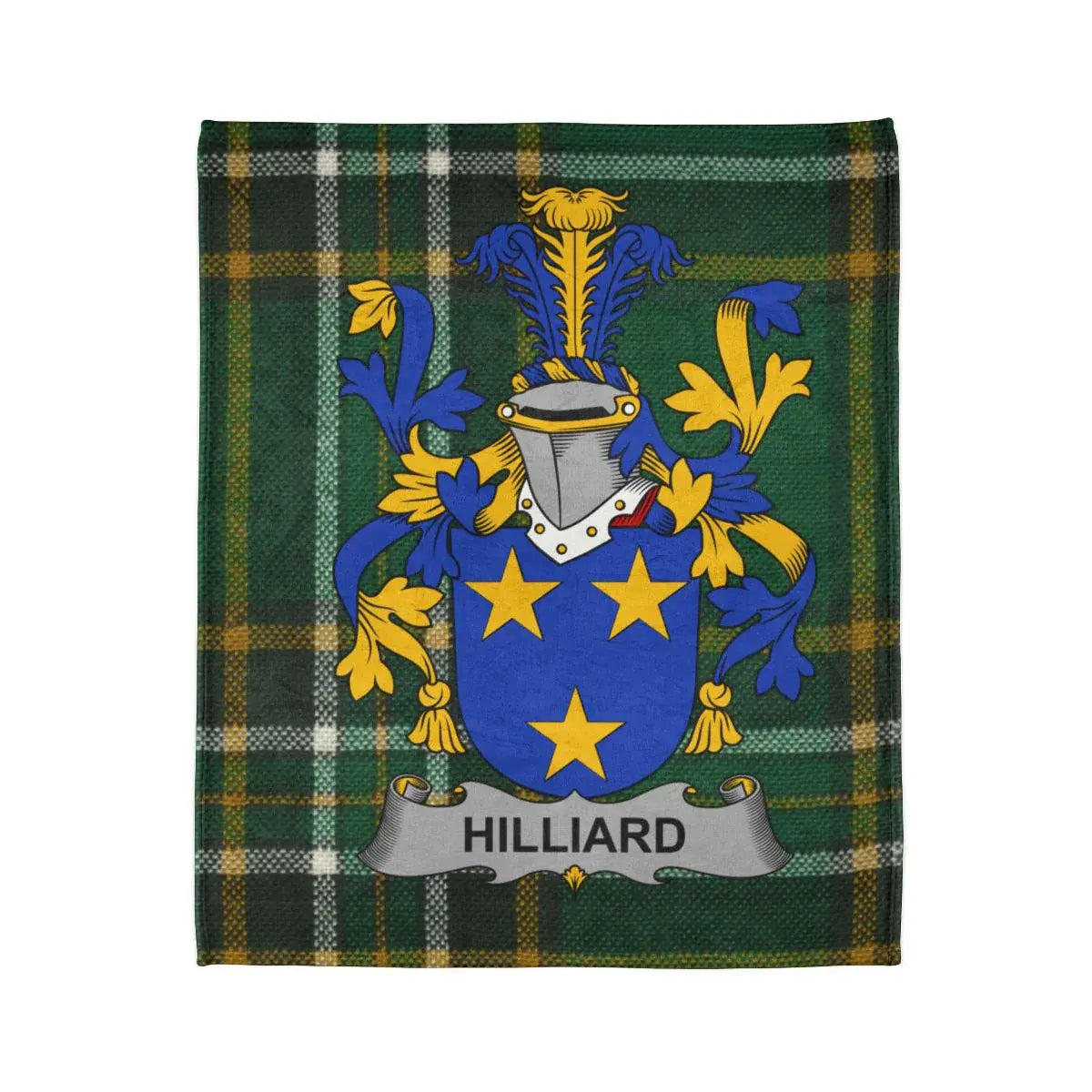Hilliard Family Crest Heraldry Printed Blanket product type