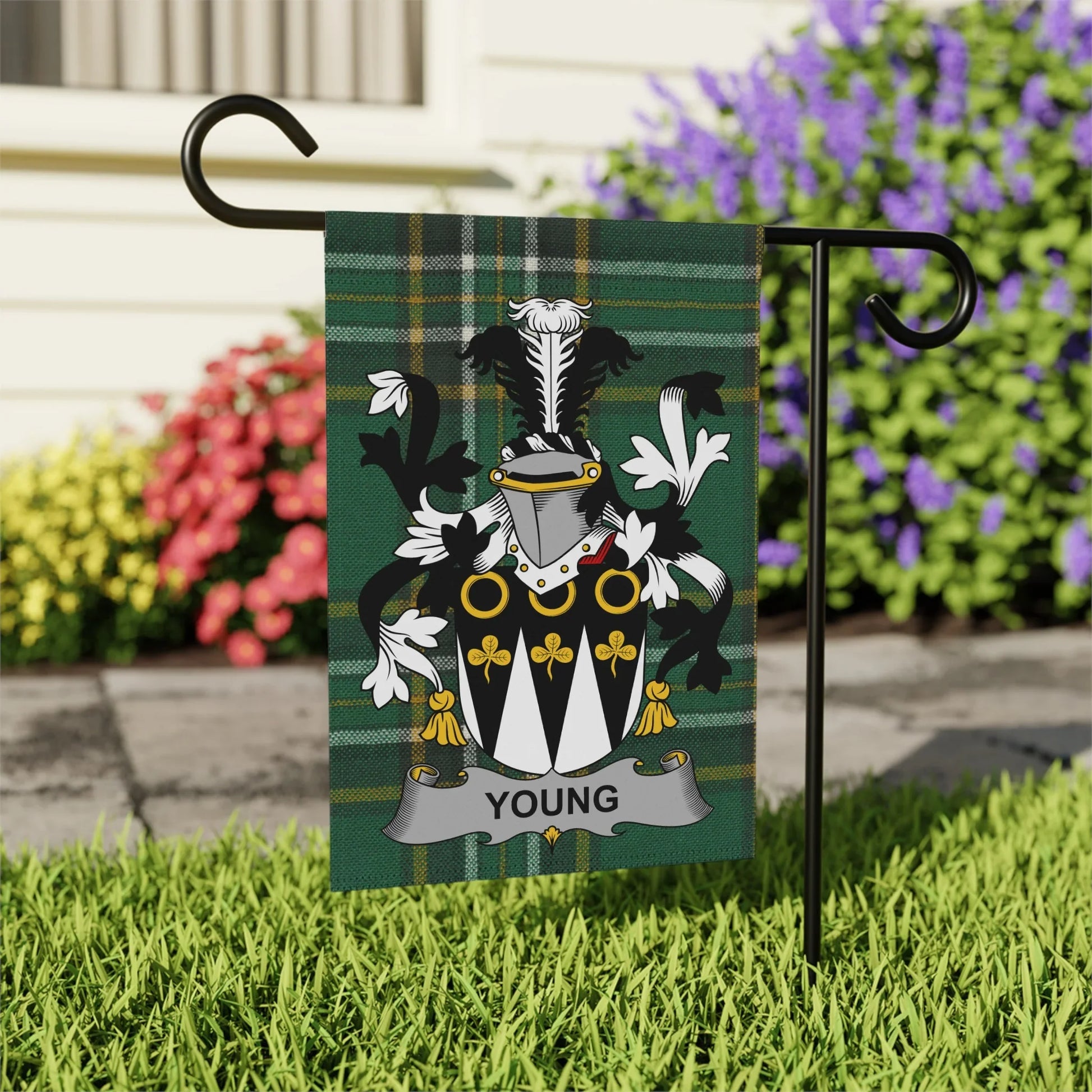 Personalized Family Crest Outdoor Garden Flag product type
