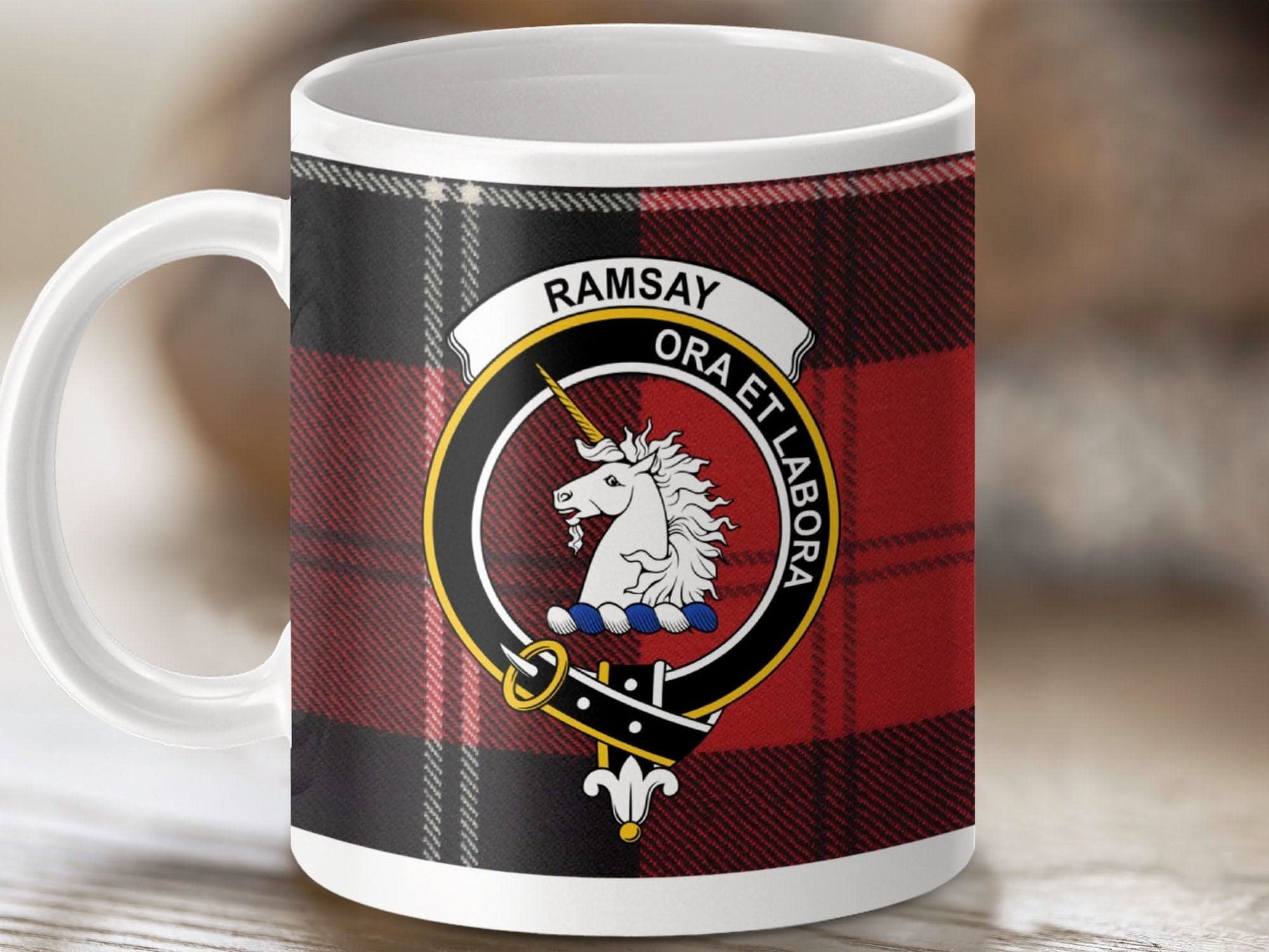 Ramsay Ora Et Labora Plaid Design Mug product
