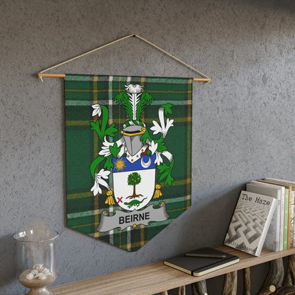 Beirne Family Crest Tartan Plaid Wall Hanging product
