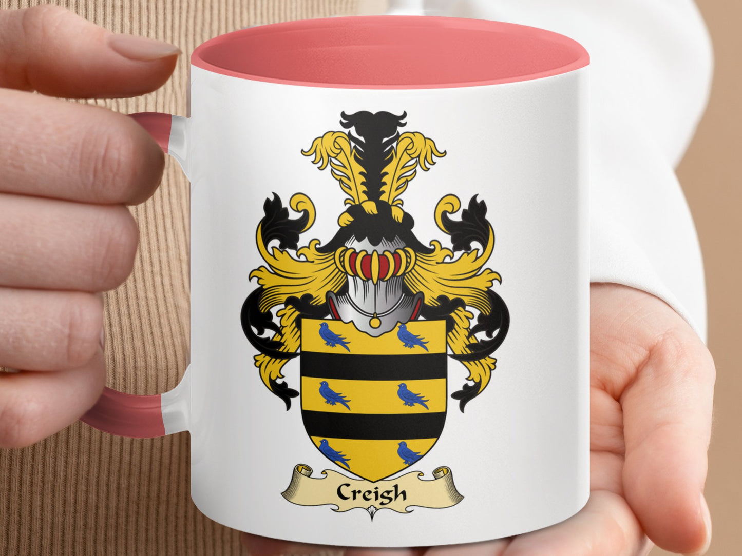 Clan Creigh Scottish Clan Accent Coffee Mug - Living Stone Gifts