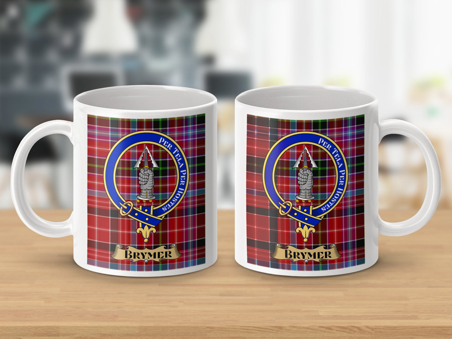 Unique Scottish Clan Brymer Crest Design Coffee Mug - Living Stone Gifts