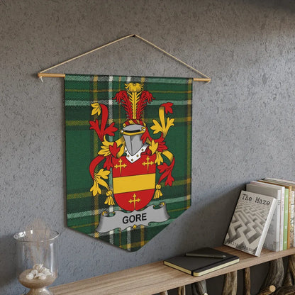 Gore Family Crest Coat of Arms Hanging Banner product