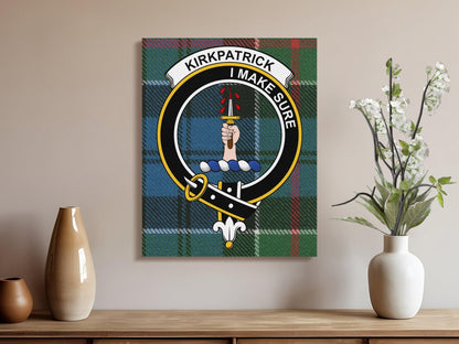 Kirkpatrick I Make Sure Tartan Crest Canvas product