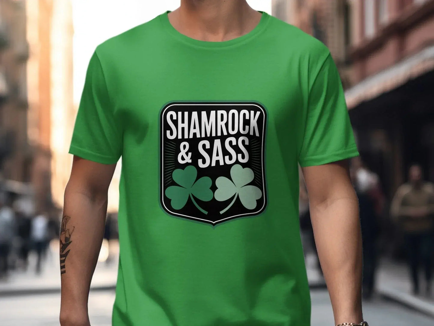 Shamrock and Sass Graphic Green T-shirt product type