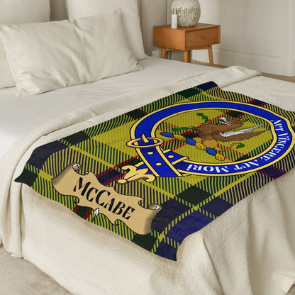 Scottish Clan McCabe Tartan Throw Blanket - Living Stone Gifts