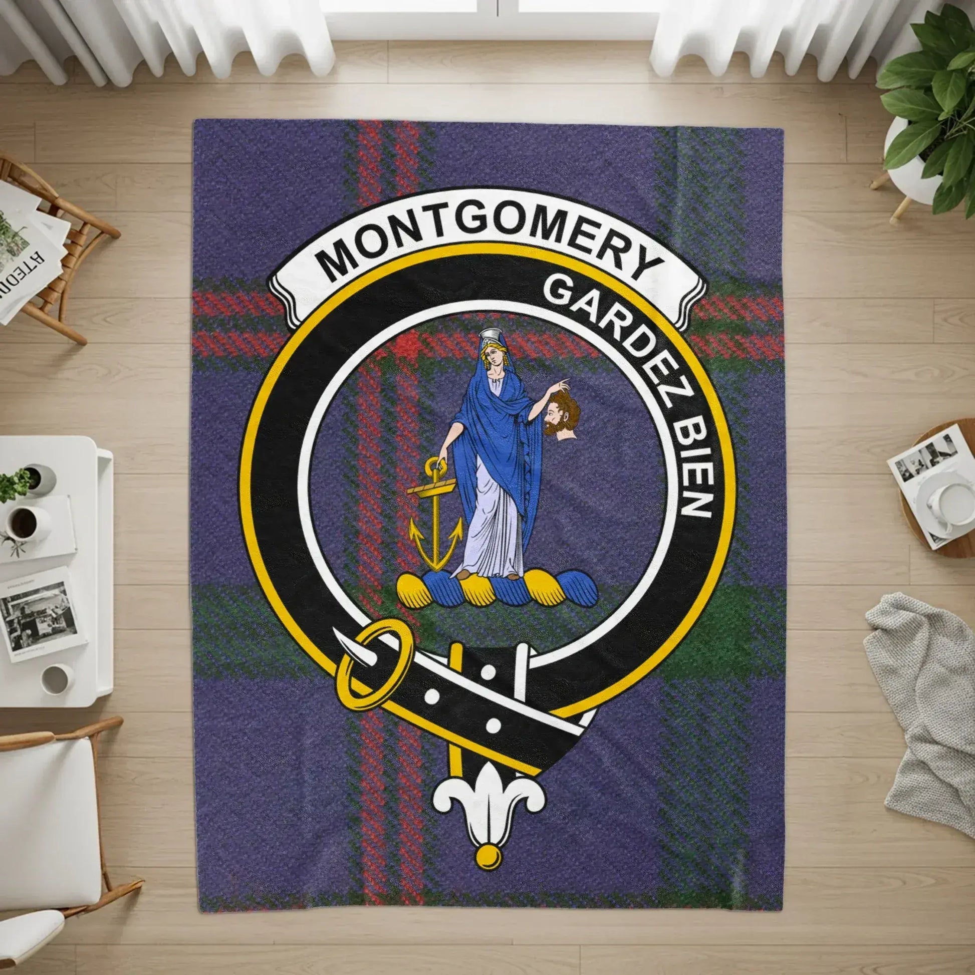 Montgomery Gardez Bien Crest Emblem Rug product