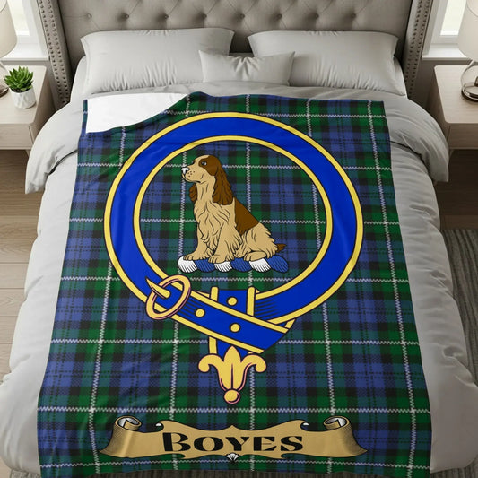 Personalized Family Tartan Blanket Boyes Design product