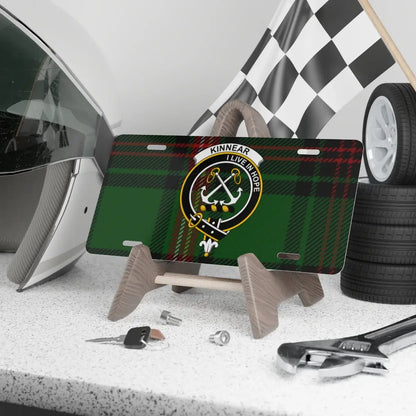 Kinnear Live in Hope Tartan License Plate product