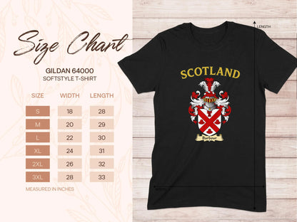 Scotland Black Softstyle T-Shirt Product