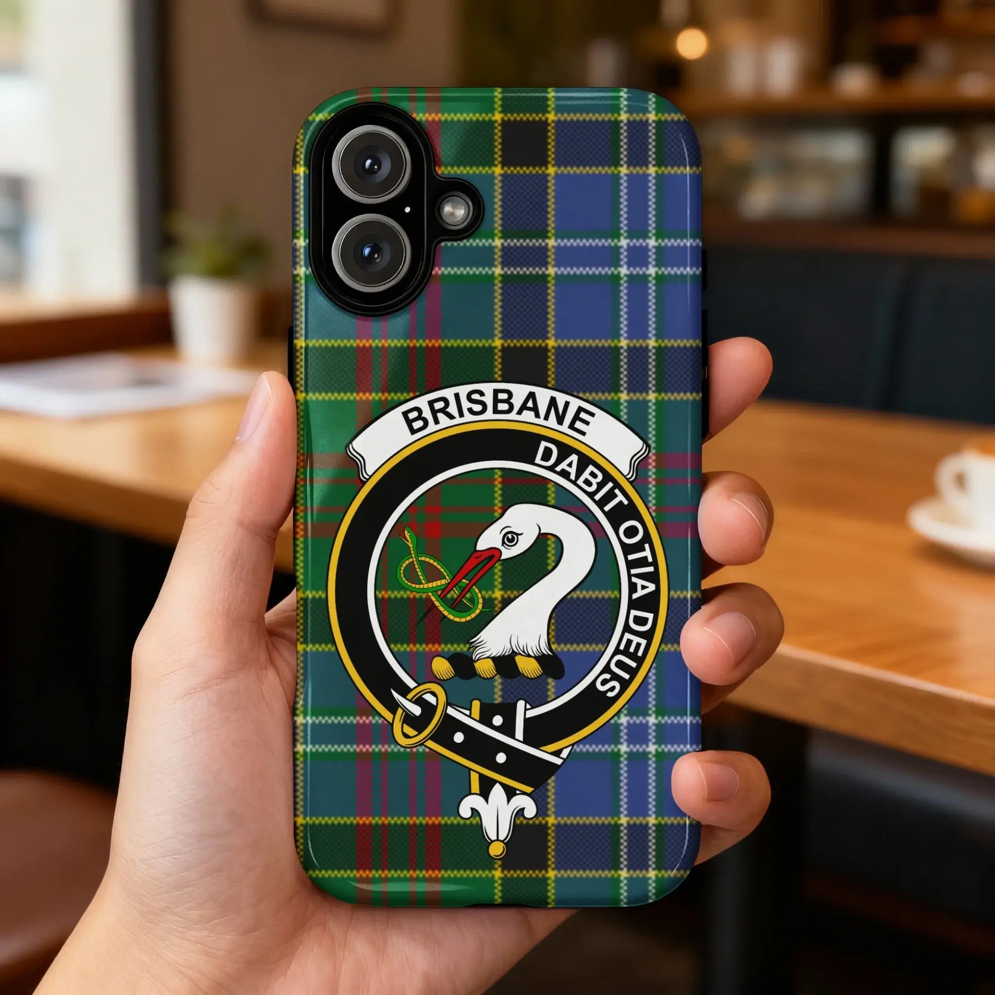 Brisbane Dabit Otia Deus Green Tartan Phone Case