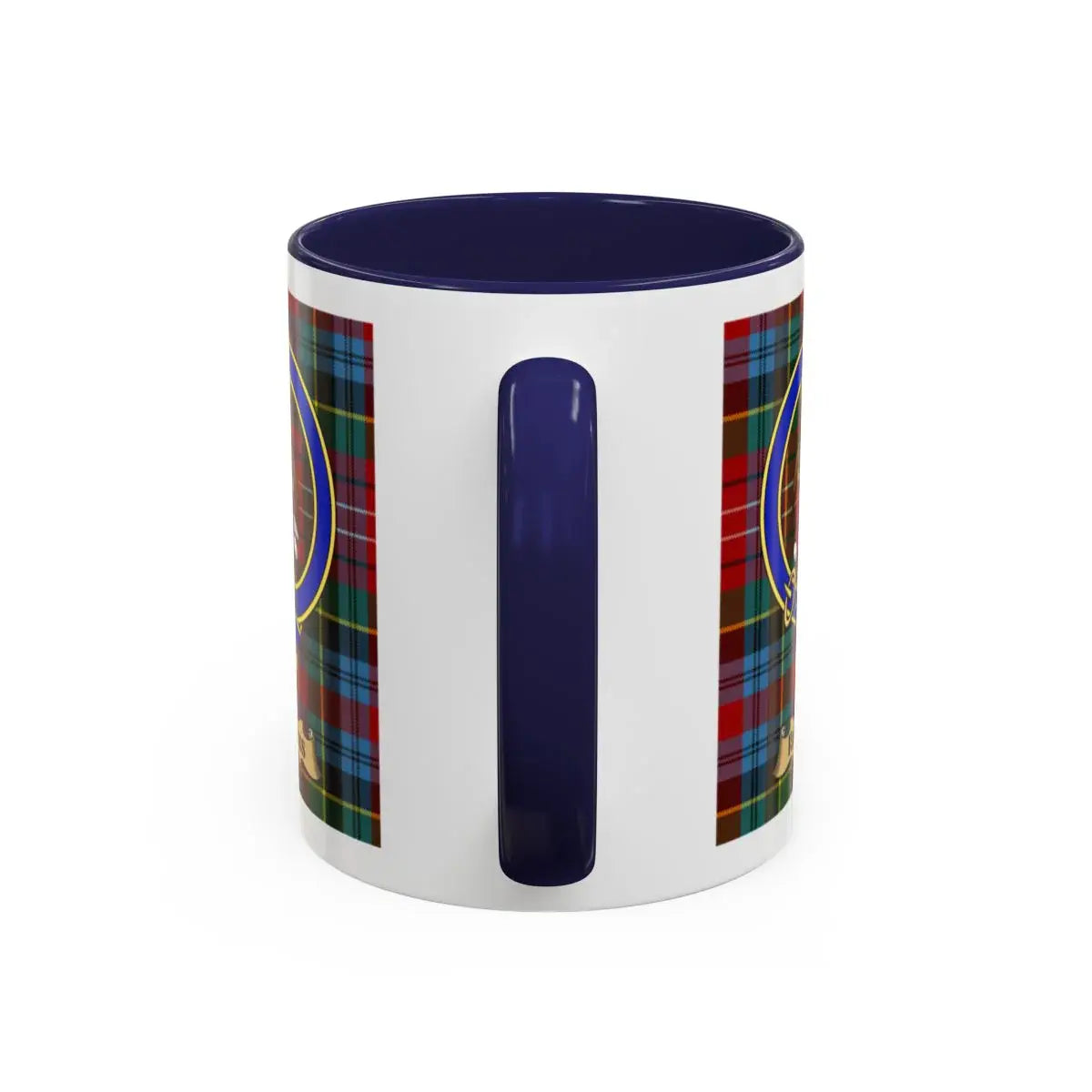 Colorful Plaid Design Ceramic Coffee Mug for Home Office