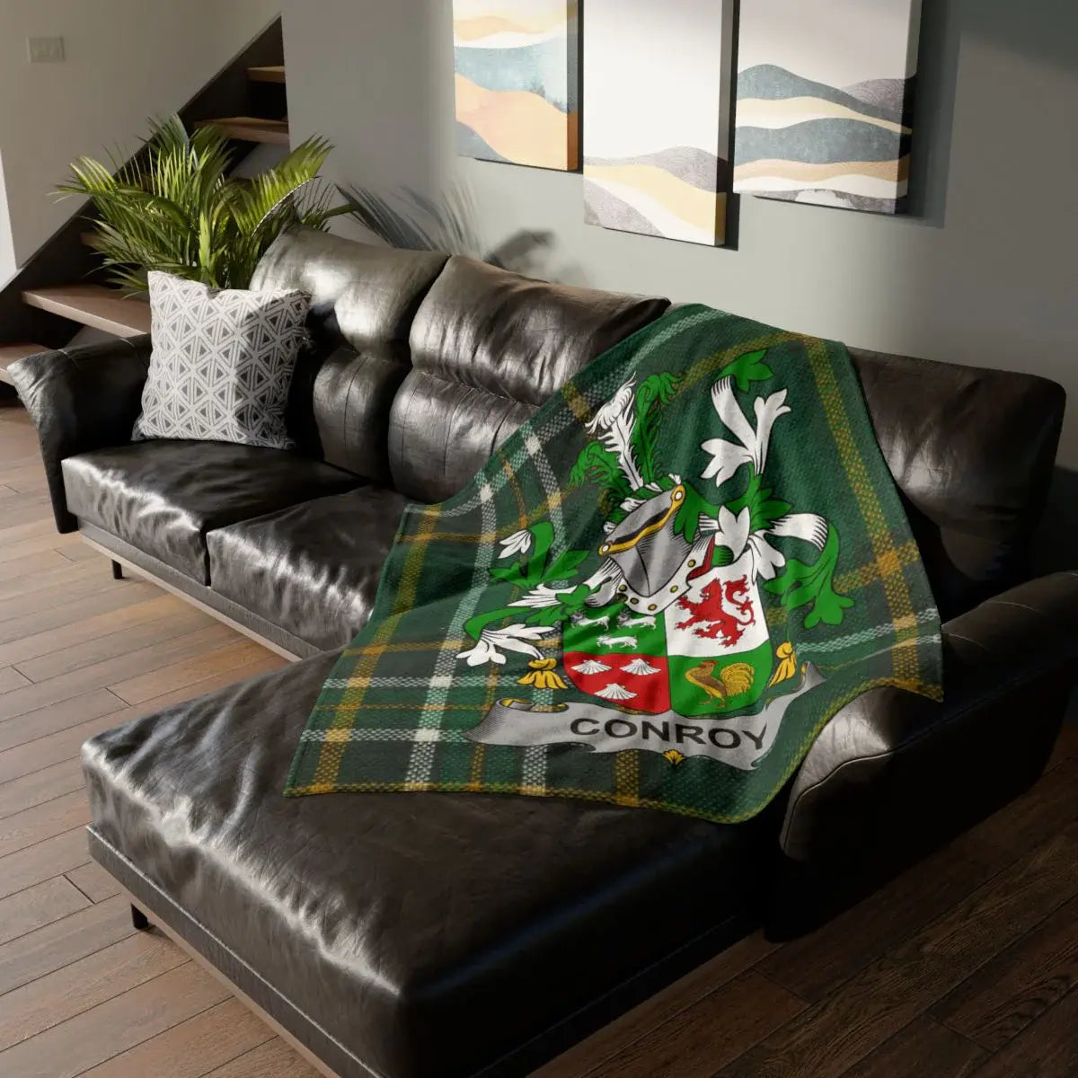 Personalized Conroy Clan Tartan Blanket family product