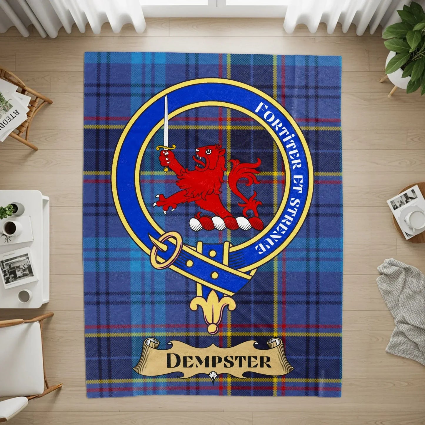 Personalized Dempster Clan Tartan Rug product