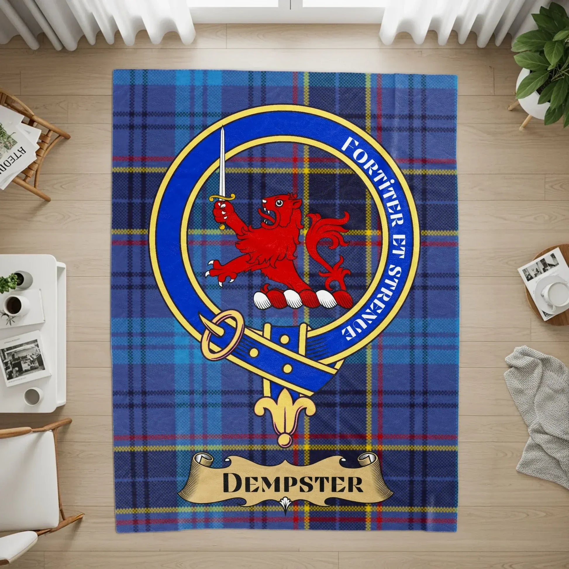 Personalized Dempster Clan Tartan Rug product