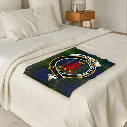 Scottish Clan Maitland Tartan Throw Blanket - Living Stone Gifts