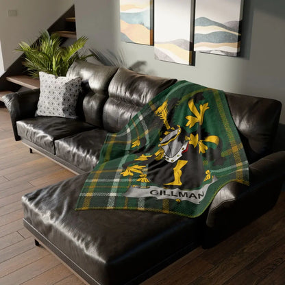Personalized Scottish Tartan Blanket Clan Crest product