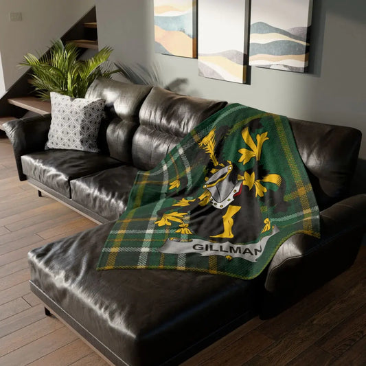 Personalized Scottish Tartan Blanket Clan Crest product