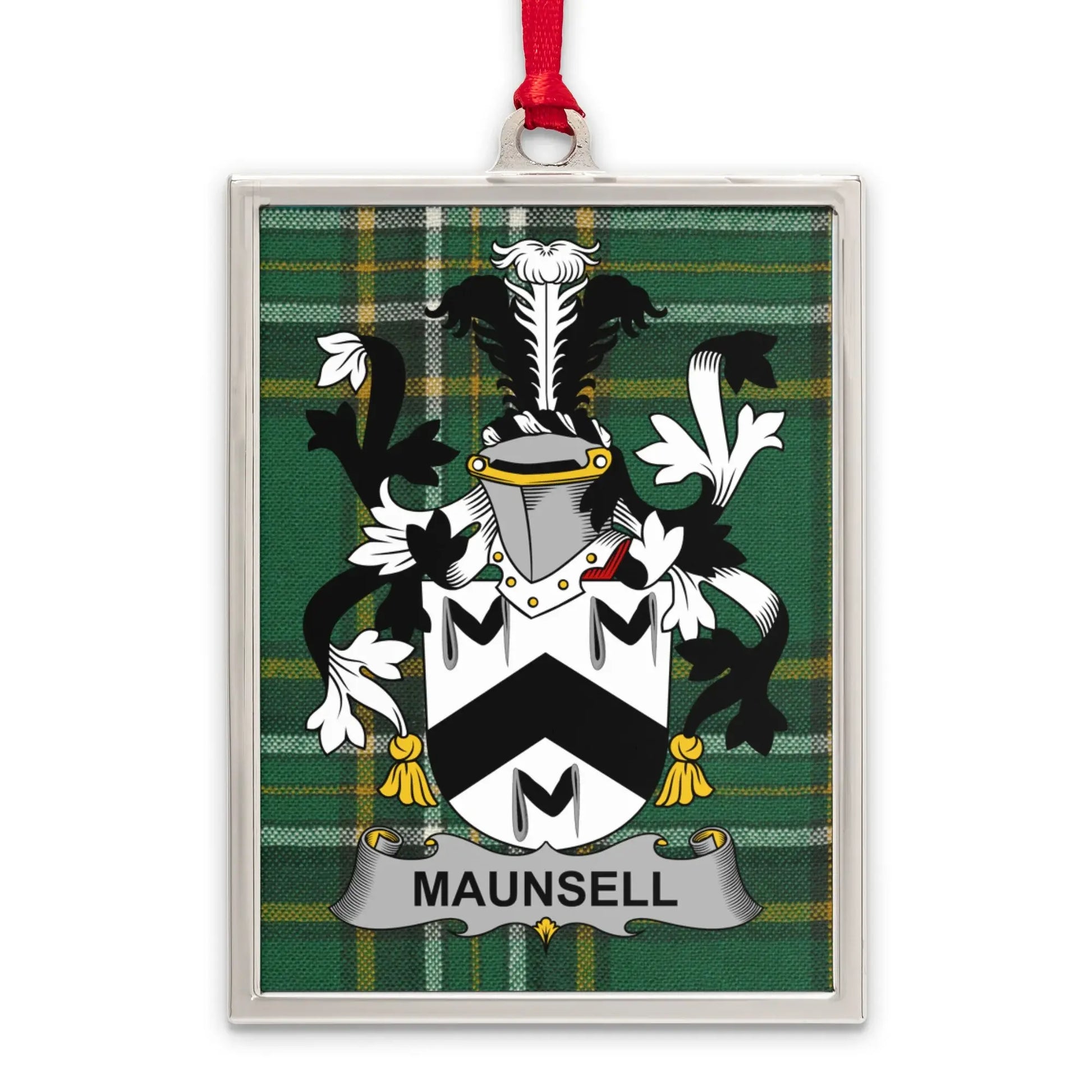 Maunsell Tartan Plaid Family Crest Ornament product type