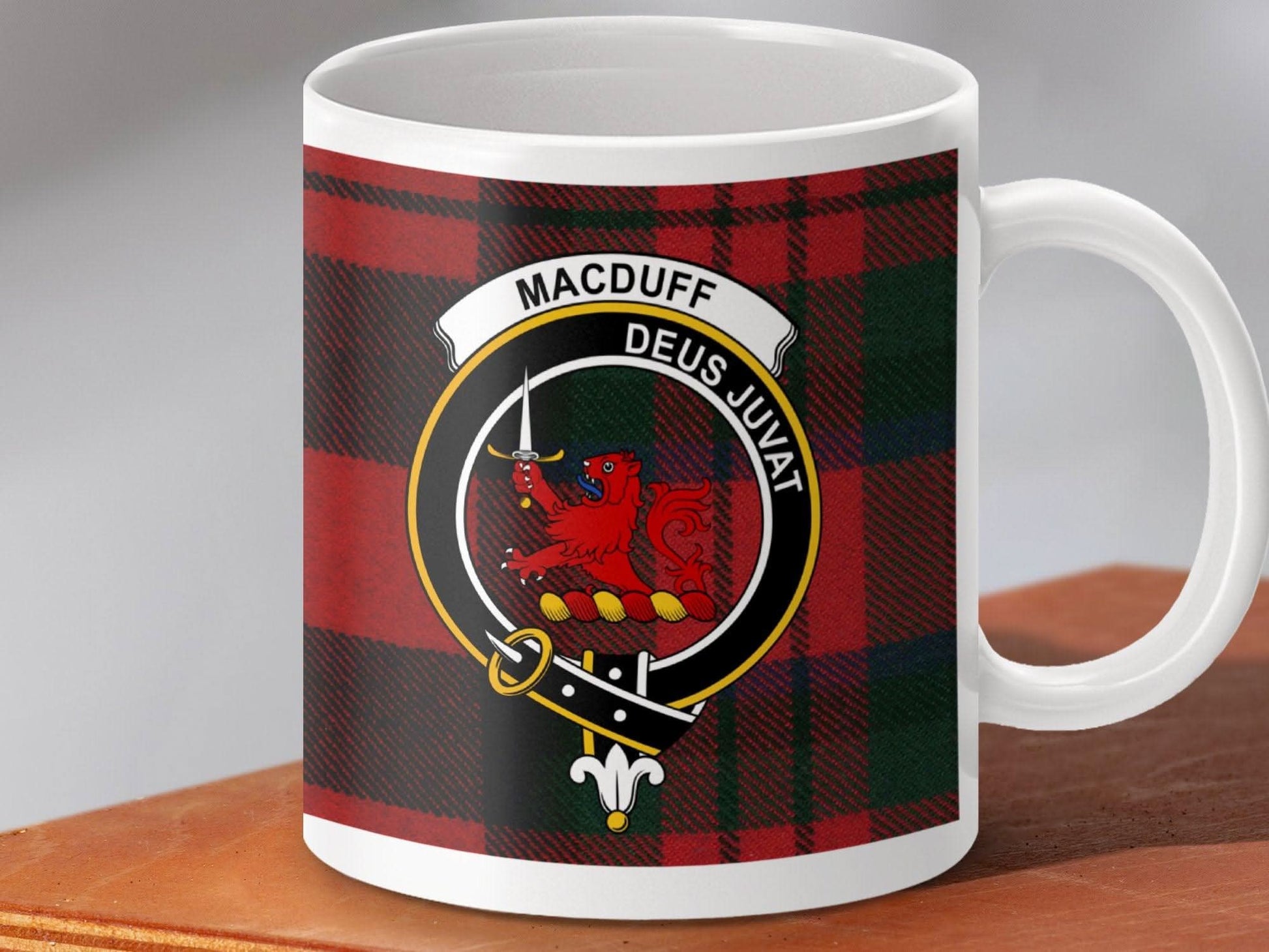 Macduff Family Tartan Clan Crest Design Mug product type