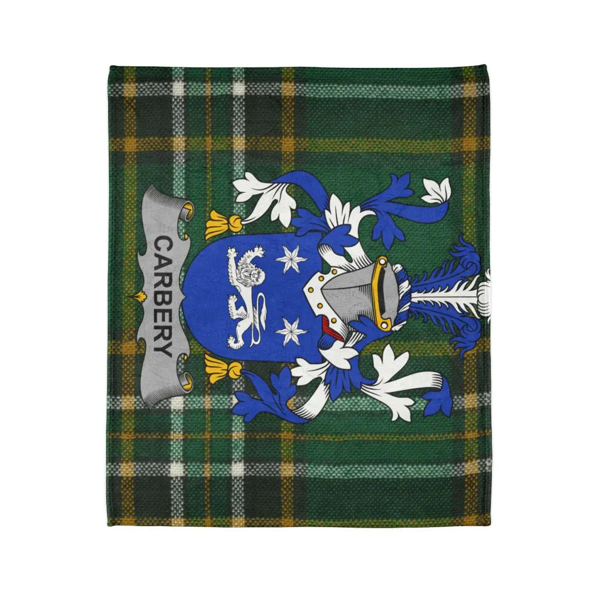 Personalized Carbery Family Tartan Crest Blanket product