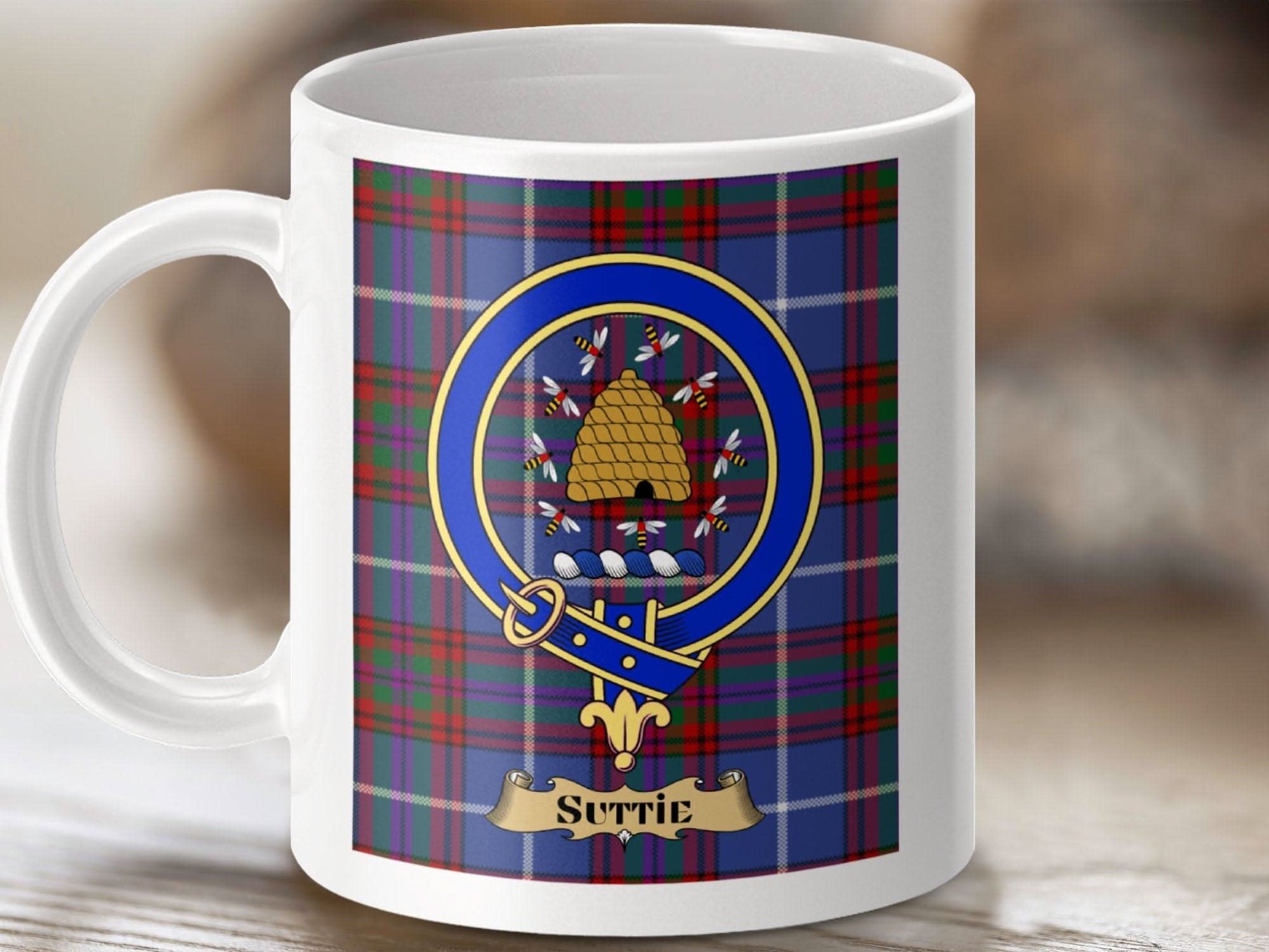 Suttie Clan Tartan Plaid Design Mug Product