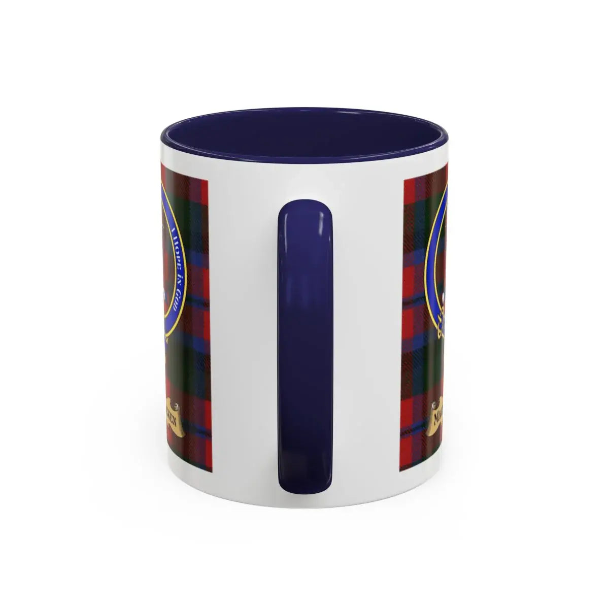 MacCracken clan crest mug shown in 11 oz and 15 oz sizes