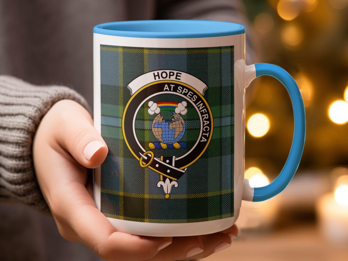 Unique Scottish Clan Tartan Crest Design Mug - Living Stone Gifts