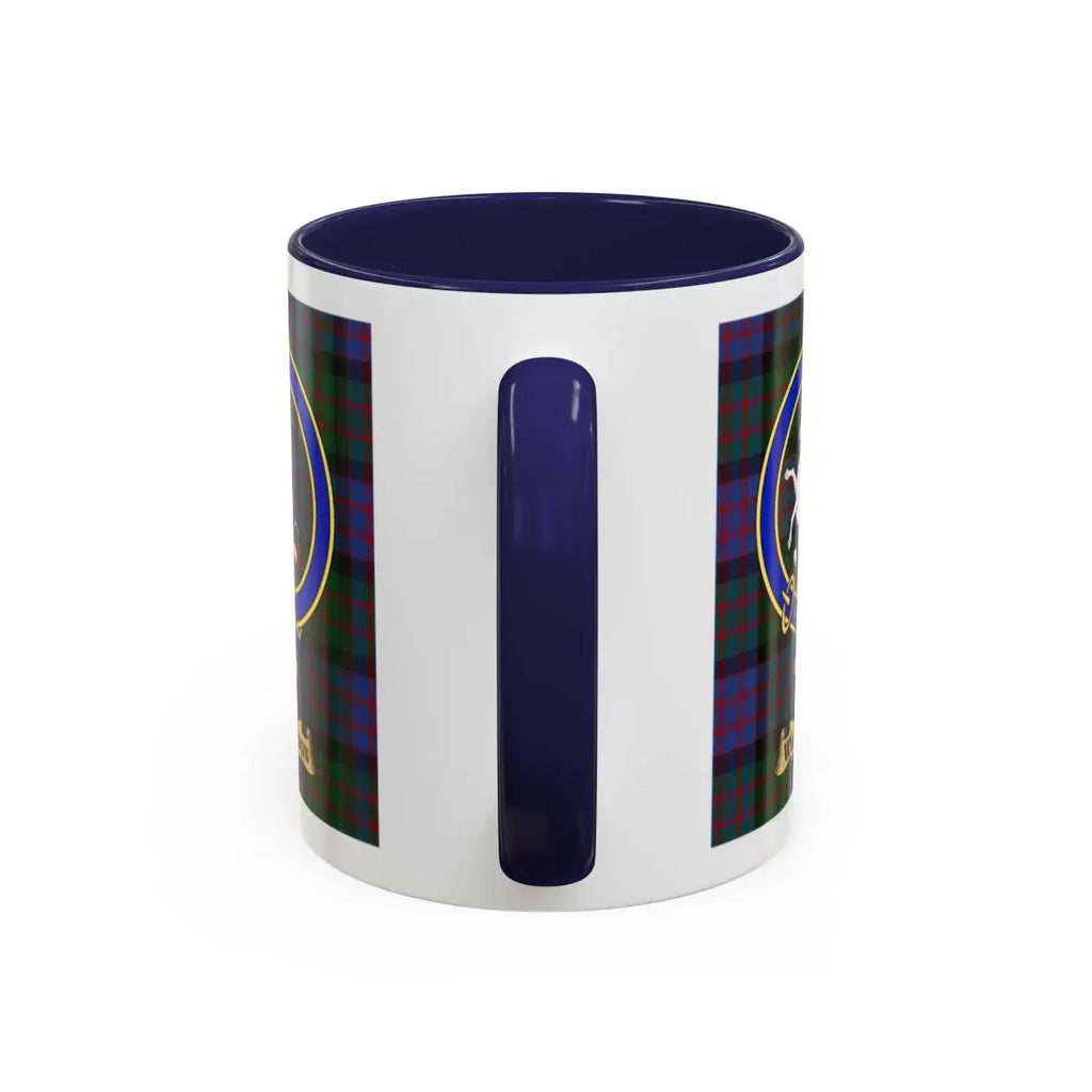 Wilkinson clan crest mug shown in 11 oz and 15 oz sizes
