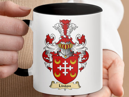 Clan Linton Scottish Coat of Arms Accent Mug - Living Stone Gifts