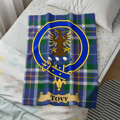 Tovy Blue and Green Plaid Blanket product type