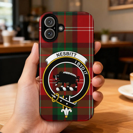 Nesbitt I Byd It Plaid iPhone Case with Boar Emblem
