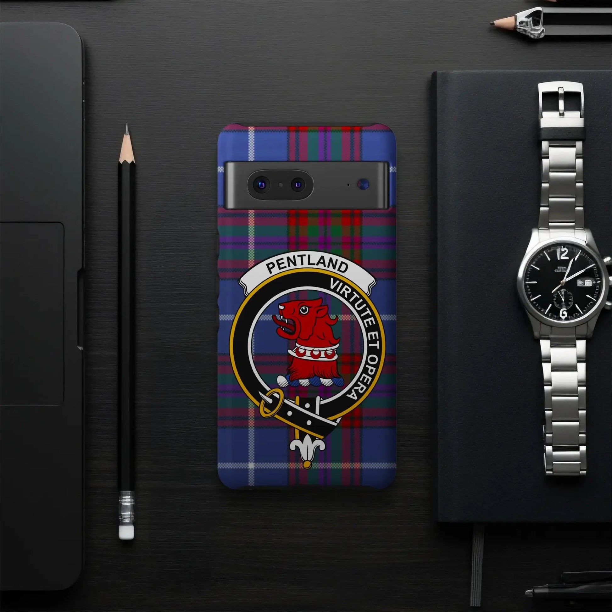 Pentland Virtute Et Opera Shield Phone Case