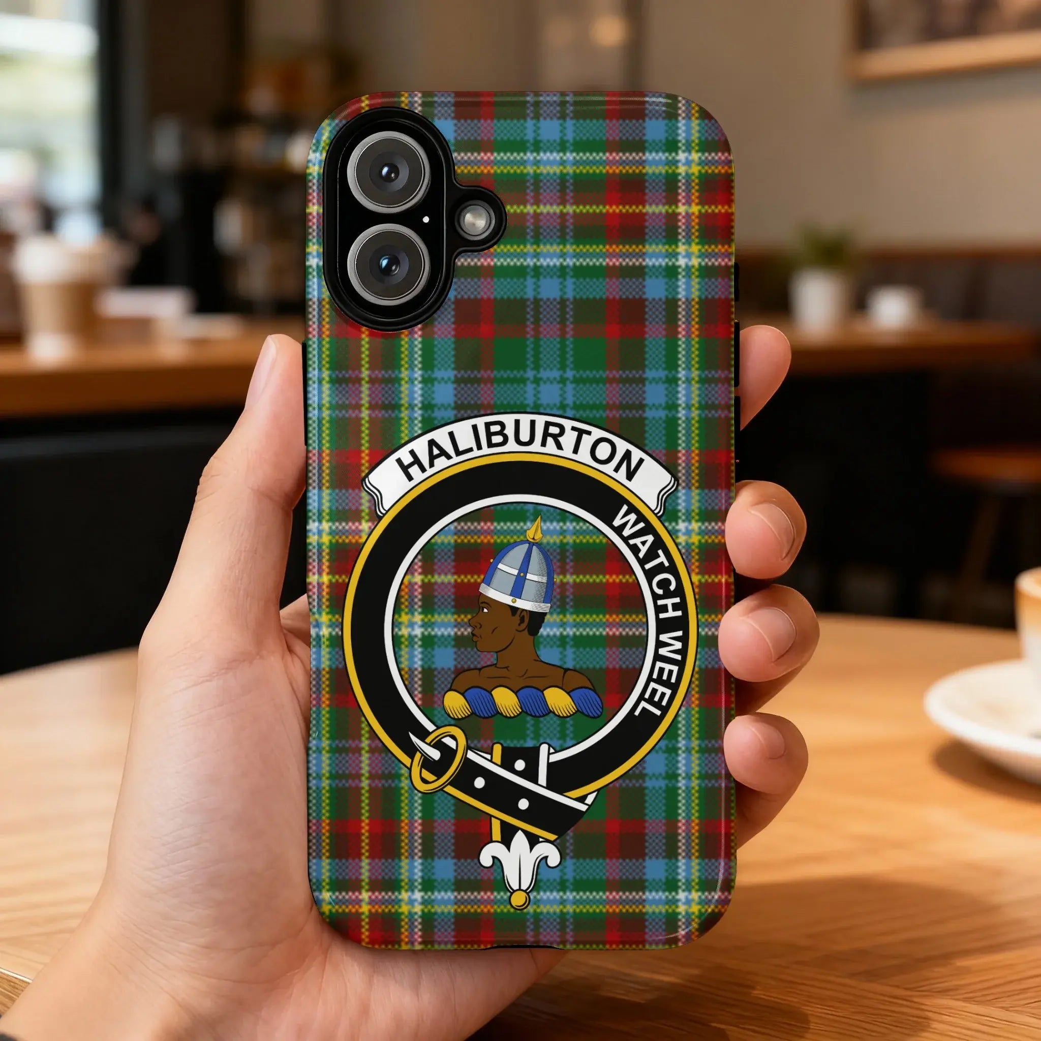 Haliburton Watch Weel Clan Tartan iPhone Case
