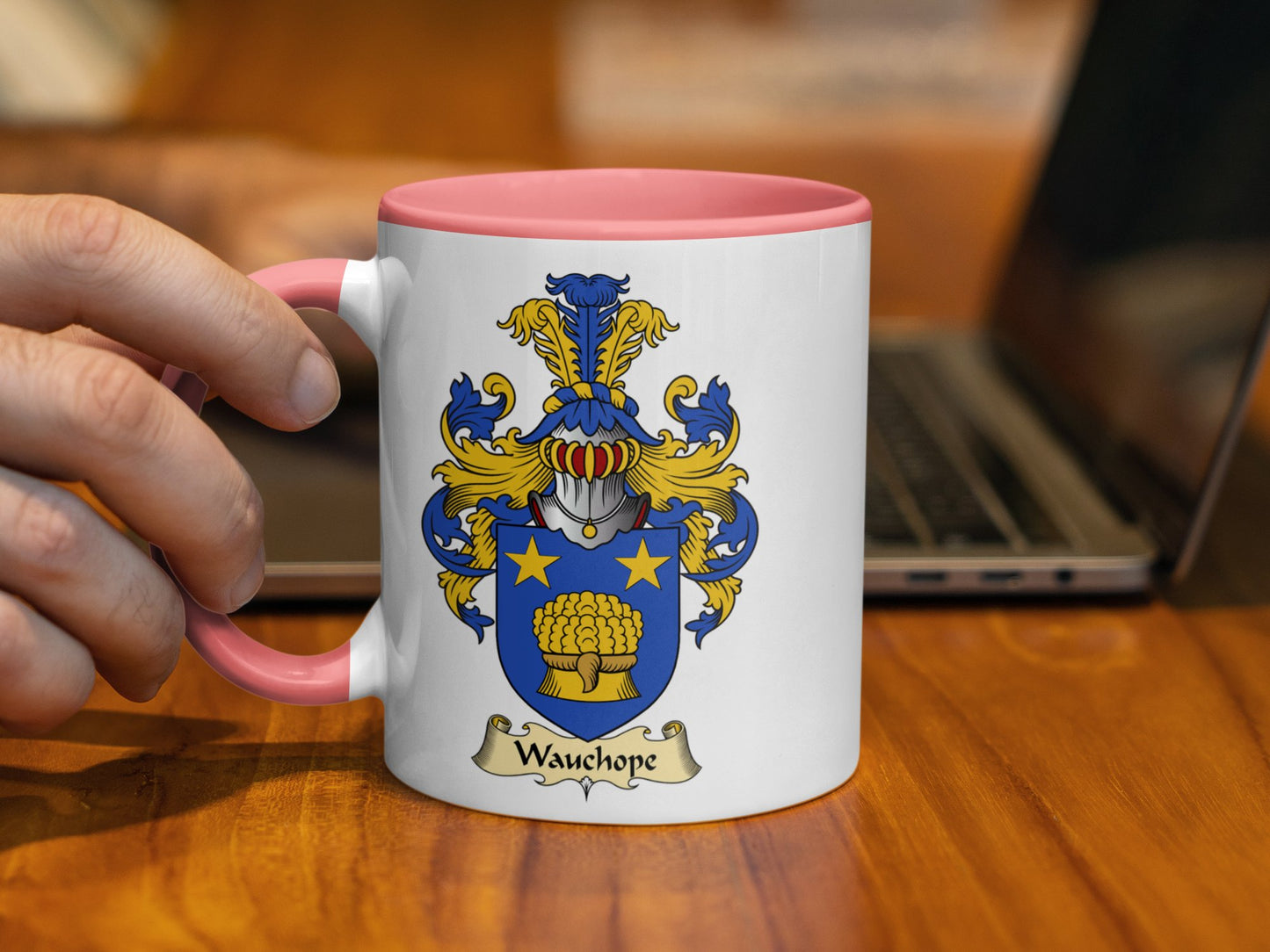 Wauchope Scottish Family Coat of Arms Coffee Mug - Living Stone Gifts