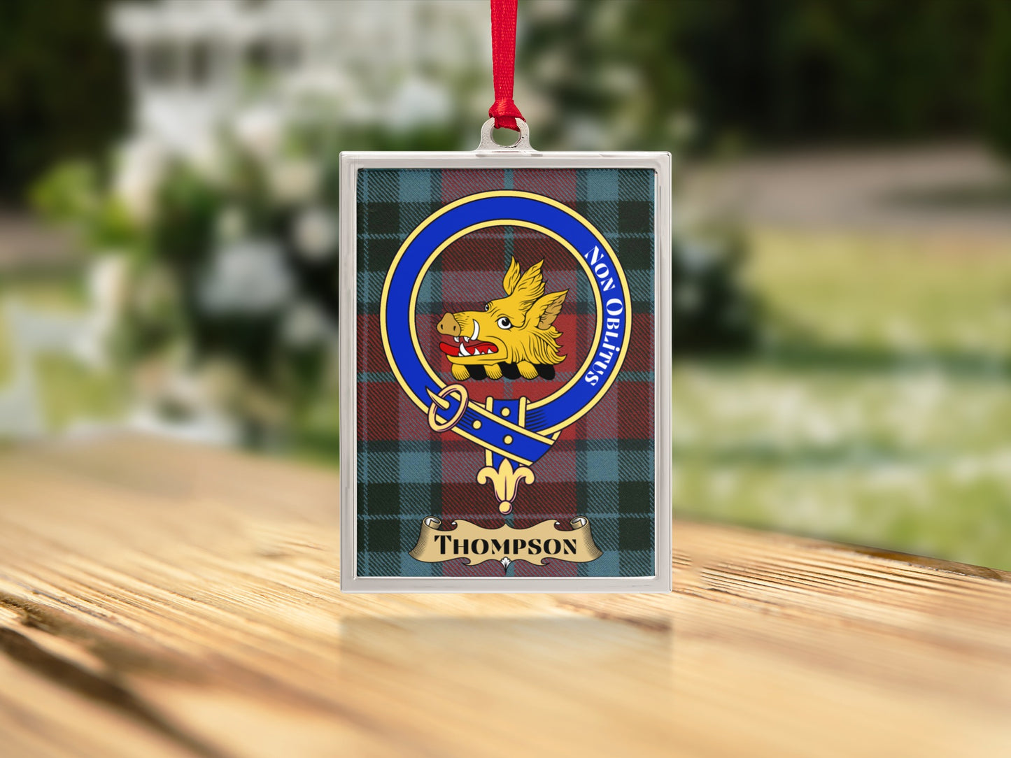 Thompson Clan Crest Tartan Plaid Decor Product