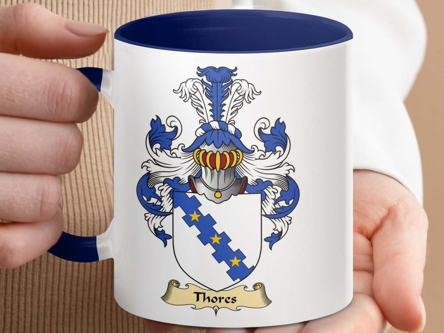 Family Thores Scottish Coat of Arms Mug - Living Stone Gifts