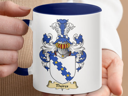 Family Thores Scottish Coat of Arms Mug - Living Stone Gifts