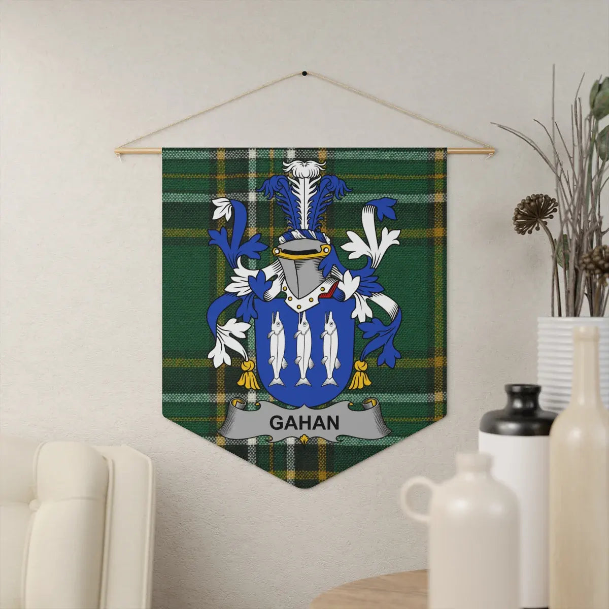 Custom Family Crest Wall Hanging Banner product