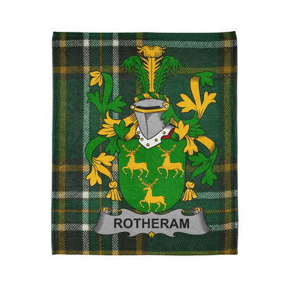 Personalized Green Tartan Rotheram Family Crest product
