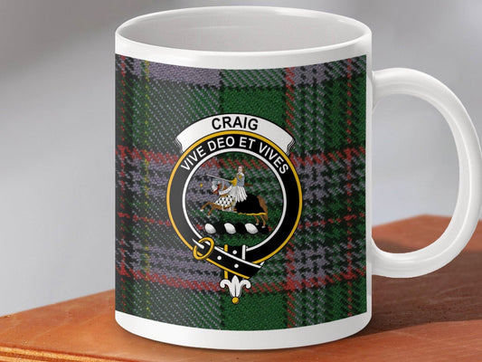 Craig Live God Let Live Tartan Pattern Mug product