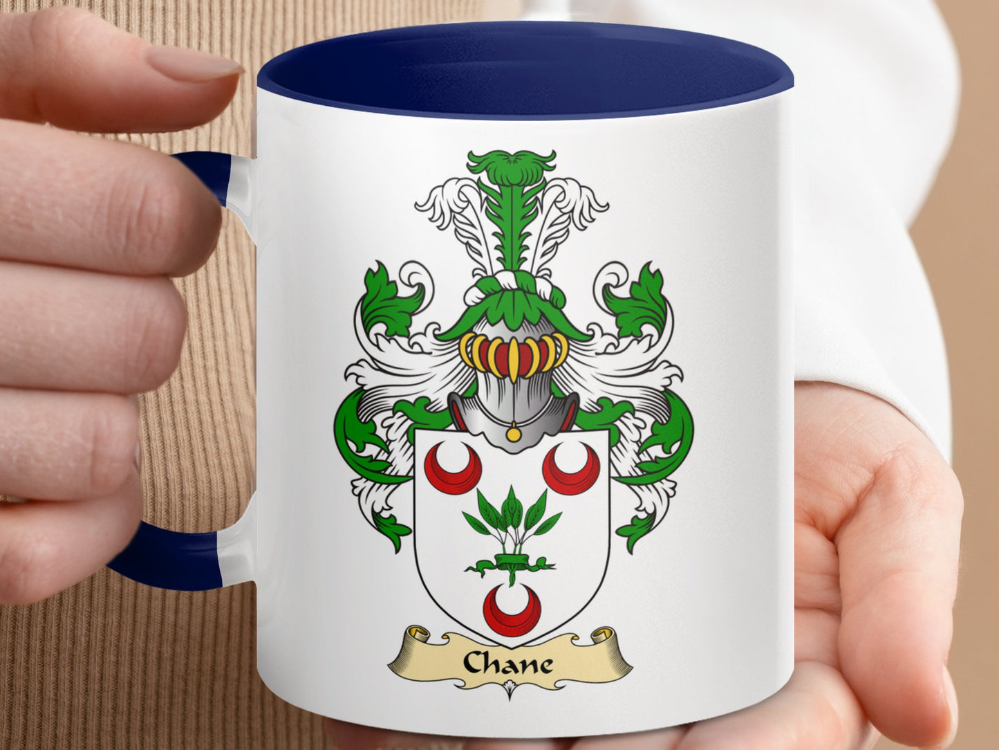 Chane Scottish Clan Coat of Arms Coffee Mug - Living Stone Gifts