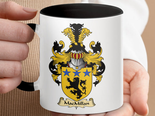 MacMillan Scottish Family Crest Emblem Accent Mug - Living Stone Gifts