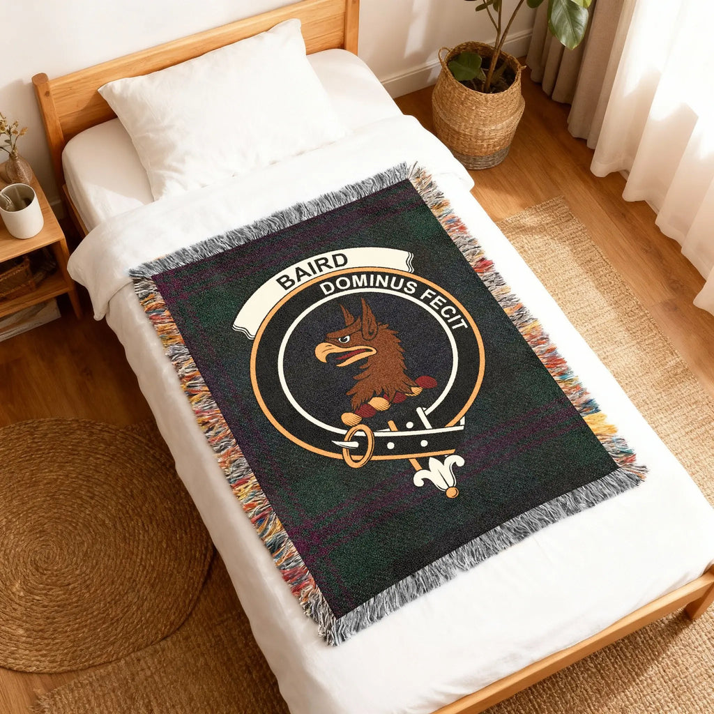 Baird Dominus Fecit Heraldic Crest Design Blanket