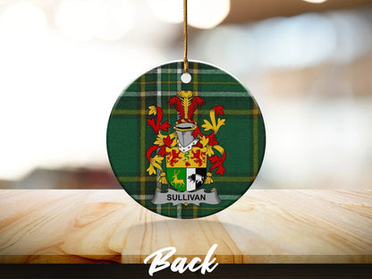 Personalized Sullivan Family Crest Ornament product