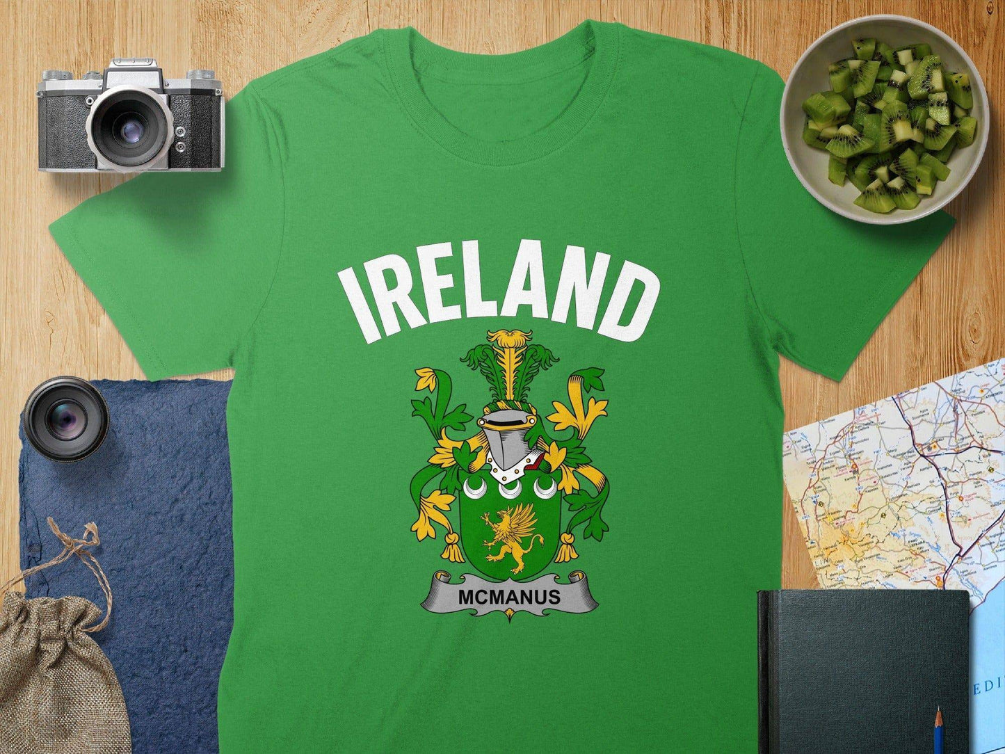 Ireland McManus Coat of Arms Green Shirt product