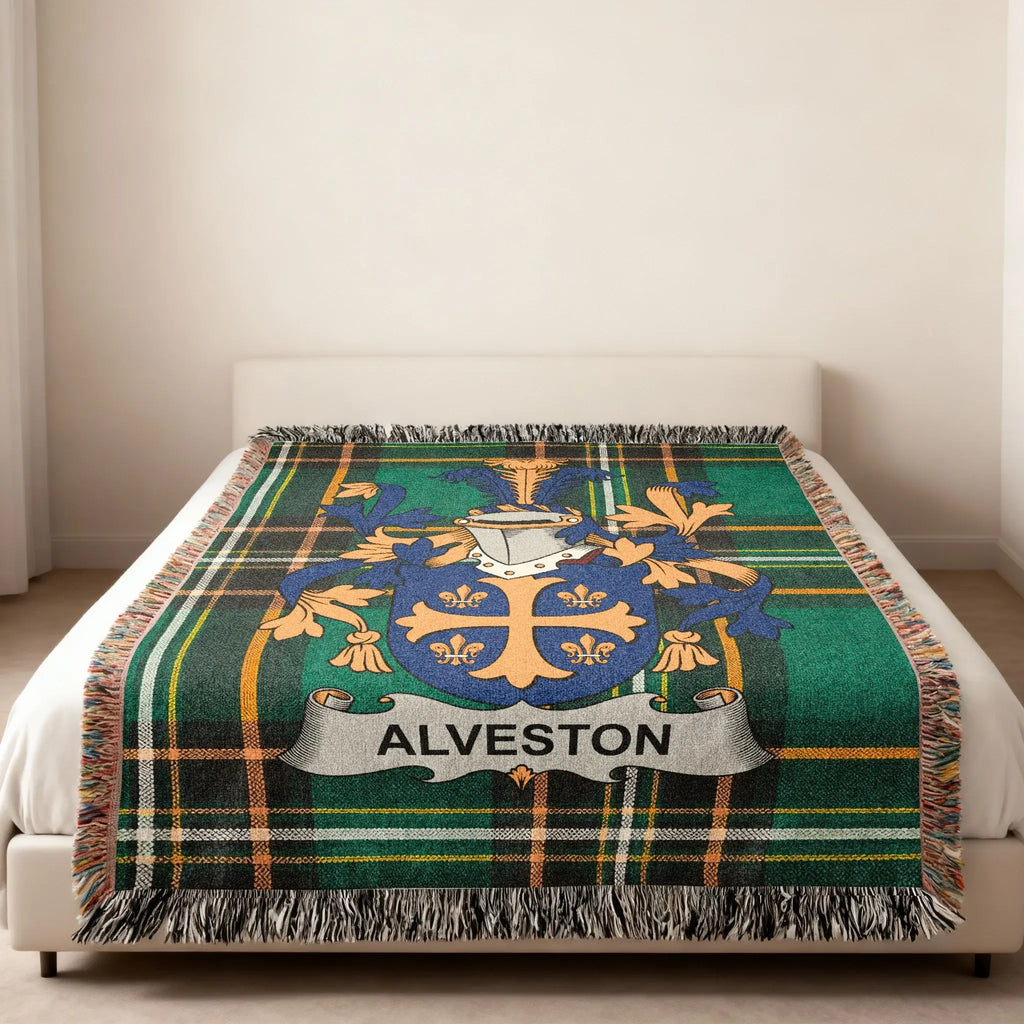 ALVESTON Family Crest Plaid Tartan Throw Blanket product type