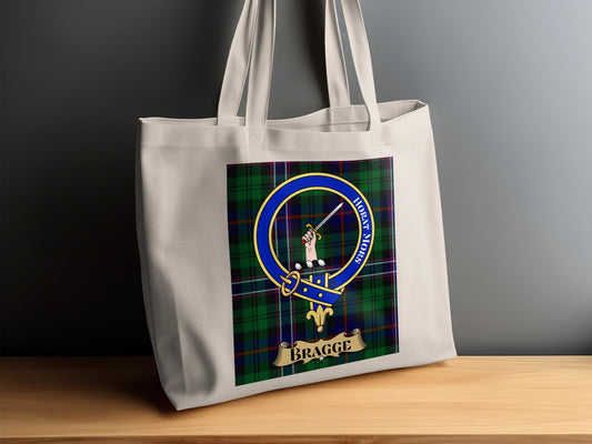 Horat Mors Scottish Tartan Clan Crest Tote Bag - Living Stone Gifts