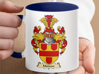 Moncur Coat of Arms Colorful Art Crest Mug - Living Stone Gifts